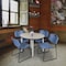 Regency Kahlo Round Table & Chair Sets, 42 W, 42 L, 29 H, Wood, Metal, Polypropylene Top, Maple TPL42RNDPLCM44BE - alternate 1